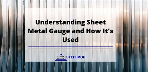 Understanding sheet metal 